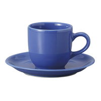 みやび街道 カップ＆ソーサー ブルーコーヒー碗皿 (7個入) mkd-76942433（直送品）