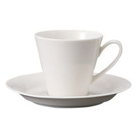 みやび街道 カップ＆ソーサー クリームホワイト碗皿 (4個入) mkd-77075433（直送品）