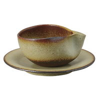 みやび街道 カップ＆ソーサー 備前ツマミコーヒー碗皿 (2個入) mkd-77854323（直送品）