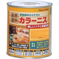 アトムサポート アトムハウスペイント アトムカラーニス 500ml けやき 9050860 1缶（直送品）