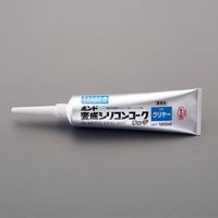 エスコ 120ml 変成シリコンコーク(クリア) EA930AE-91A 1セット(5個:1個×5本)（直送品）