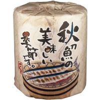 林製紙 (2963)秋刀魚の美味しい季節です1ロール個包装トイレットペーパー 313871 1箱（100個)（直送品）