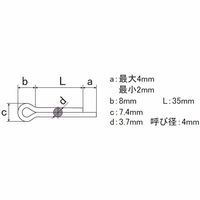 丸中洋行 割りピン スチール SCP