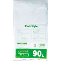 パックスタイル PS ゴミ袋 L-15 045-90L 透明 00427552 1袋（10枚）
