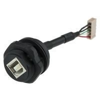 Amphenol Socapex USBコネクタ B タイプ， オス to メス パネルマウント USBBF7（直送品）