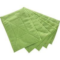 トラスコ中山 TRUSCO マイクロファイバーカラー雑巾(5枚入) 緑 MFCT5P-GN 1袋(5枚) 245-1973（直送品）