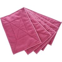 トラスコ中山 TRUSCO マイクロファイバーカラー雑巾(5枚入) 赤 MFCT5P-R 1袋(5枚) 245-1976（直送品）