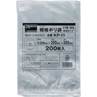 トラスコ中山 TRUSCO 規格ポリ袋(極薄タイプ) 12号 A4サイズ 200枚入 KP-12 1袋(200枚) 243-0520（直送品）