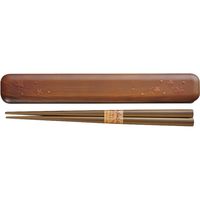 宮本産業 箸・箸箱セット 研ぎ木目 箸 箸箱