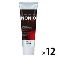 NONIO（ノニオ） ハミガキ スパイシーミント 130g 1セット（12本） ライオン 歯磨き粉