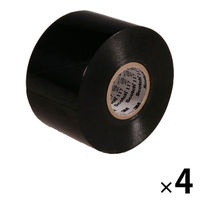 ビニールテープ 黒 幅50ｍｍ×長さ20ｍ 117 BLA 3M 1セット（4巻入） 356-0040