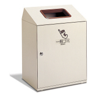 テラモト　屋内用ゴミ箱　ニートLGF　一般ゴミ用　90L　茶　（直送品）