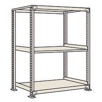 サカエ 中量棚CW型 500kg/段 単体 W1800×D600×H1500mm 3段 アイボリー CWー9743 CW-9743 1個（直送品）