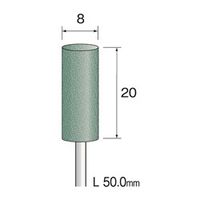 ミニター 研磨用ゴム砥石 WA ハード #600 φ8 DB1343 1袋(10本)（直送品）