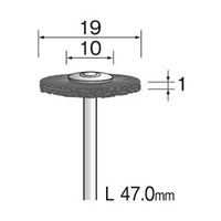 ミニター 毛ブラシ ホイール 馬毛 ミディアム φ19 FC1112 1袋(10個)（直送品）