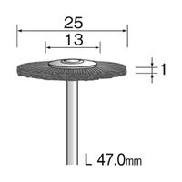 ミニター 毛ブラシ ホイール 馬毛 ミディアム φ25 FC1114 1袋(10個)（直送品）