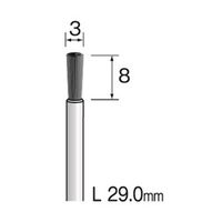 ミニター 毛ブラシ エンド 豚毛 ハード φ3 FC1511 1袋(5個)（直送品）