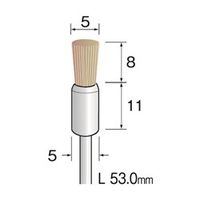 ミニター 耐熱ナイロンブラシ エンド φ5 FC2053 1袋(3個)（直送品）