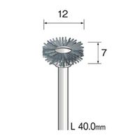 ミニター C砥粒入りナイロンブラシ ホイール #240 φ12 FC2422 1袋(3個)（直送品）