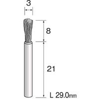 ミニター 金属ブラシ エンド スチール φ3 FC5401 1袋(5本)（直送品）