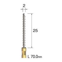 ミニター スパイラルホールブラシ 馬毛 φ2 FD2003 1本(1個)（直送品）