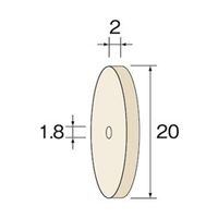 ミニター フェルトホイール φ20 NA4611 1パック(10個)（直送品）