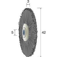 ミニター　ブラシホイール　豚毛　ハード　ＮＡ