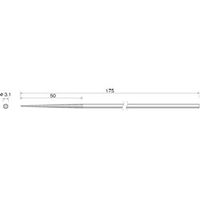 ミニター ダイヤモンドヤスリ 丸 #140 RD5704 1本（直送品）