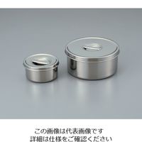 赤川器物製作所 ツマミ付き ステンレス丸型ポット 0.45L 1-4528-01 1セット(3個)（直送品）