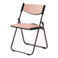 オカムラ 折り畳み椅子 ブラウンフレームLY90BZPB23 ローズ 折り畳み椅子 LY90BZ-PB23 1脚（直送品）