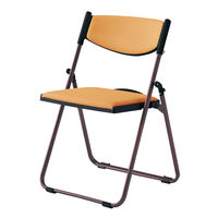 オカムラ 折り畳み椅子 ブラウンフレームLY90BZPB29 アプリコット 折り畳み椅子 LY90BZ-PB29 1脚（直送品）