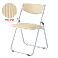 オカムラ 折り畳み椅子 ホワイトフレームLY90CZPB16 アイボリー 折り畳み椅子 LY90CZ-PB16 1脚（直送品）