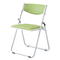 オカムラ 折り畳み椅子 ホワイトフレームLY90CZPB22 ミントグリーン 折り畳み椅子 LY90CZ-PB22 1脚（直送品）