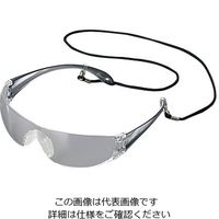アズワン JIS軽量保護メガネ ストラップ付 LF-302ブラック 1セット(5個) 1-8631-12（直送品）