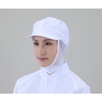 アズワン 衛生帽子男女兼用 八角メッシュ天メッシュ 1-6 1セット（5枚） 2-5859-02（直送品）