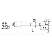 日東工器 NKビット 4DBビット 4.5X7X44 30839 1セット(20本:10本×2セット)（直送品）