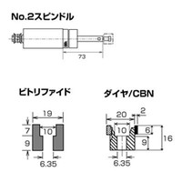 UHT　ＧＵー１　砥石φ１９