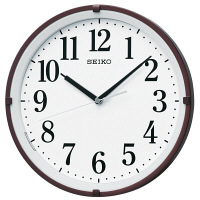 SEIKO（セイコー）自動点灯 掛け時計 [電波 ステップ 秒針停止機能] 直径298mm KX205B 1個（直送品）