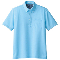 ボンマックス メンズ吸水速乾ポロシャツ（花柄A） ブルー S FB5024M（直送品）