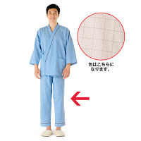 KAZEN 患者衣（スラックス） 男女兼用 ベージュ 3L 286-72（直送品）