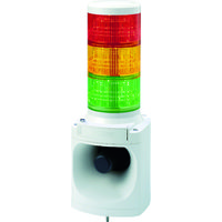 パトライト LED積層信号灯付き電子音報知器 色:赤・黄・緑 LKEH-302FA-RYG 1台 751-4689（直送品）
