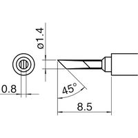 白光 こて先/KN型 T30-KN 1本(1個) 753-5252（直送品）