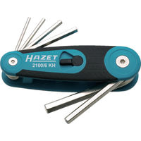HAZET 六角棒レンチセット(6本タイプ・ナイフ式) 2100/6KH 1セット 584-4193（直送品）