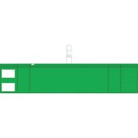 トラスコ中山 ＴＲＵＳＣＯ　ファスナー付腕章（クリップタイプ）緑 T848-57 1枚 768-4088