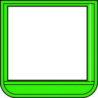 トラスコ中山 TRUSCO ポケット胸章緑・軟質ビニール・60×60mm T368-14 1枚 768-3723（直送品）