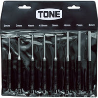 TONE 平行ピンポンチセット 2.0、3.0、4.0、4.5、5.0、6.0、7.0、8.0mm 8点セット PP800 1セット 498-1600（直送品）