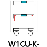 【車上渡し】スペシャルワゴン1000x650移動式　W1CU-K-G（直送品）