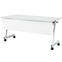 アイリスチトセ フラップテーブル スタンダードスタックタイプ 樹脂幕板付 幅1500×奥行600×高さ700mm