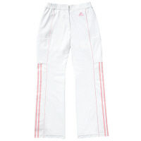 KAZEN adidas（アディダス）レディスパンツ 医療白衣 ホワイト+ピンク M SMS403（直送品）