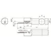 京セラ（KYOCERA） 京セラ 内径加工用ホルダ S19N-SVNR12N 1個 652-1681（直送品）